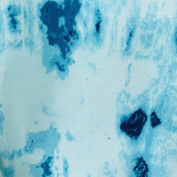Lysse Size Small Tie Dye Pull On Crop Leggings Blue Soft Casual - Picture 3 of 4